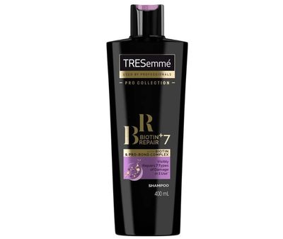 TRESemme Biotin Repair 7 Shampoo, Professional-Quality Hair Repair for Damaged Hair, Strengthens and Nourishes, 400ml 13.5 fl oz Bottle