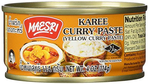 Maesri Yellow Curry Kang Karee Paste Thai, 4 Oz