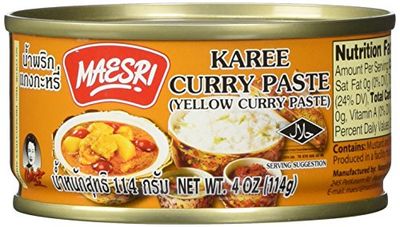 Maesri Yellow Curry Kang Karee Paste Thai, 4 Oz
