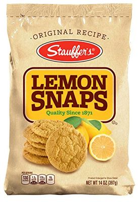 Stauffers Lemon Snaps Bag, 14-Ounce Bags Pack of 6