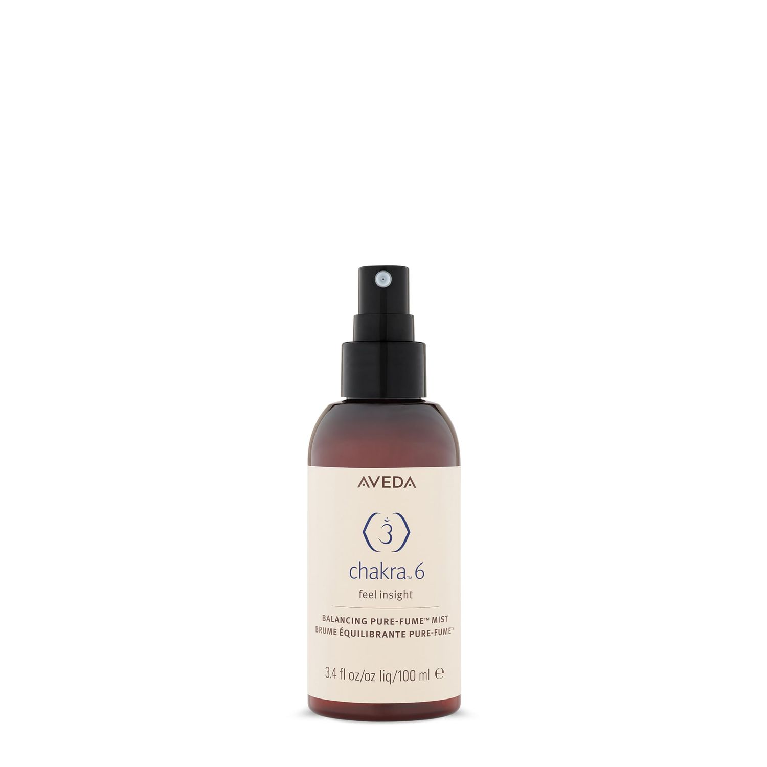Aveda Chakra 6 Balancing Pure-Fume Mist: Intuition Body &amp; Room Spray Balances Intuition Chakra With Certified Organic Petitgrain, Orange, Geranium, 3.4 Fl Oz