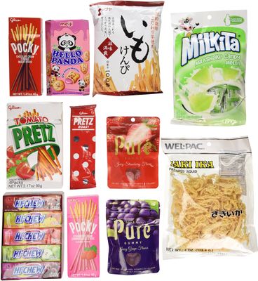 Japanese Classic Candy, Cookies and Snack Japanese Cookies 20 Packs