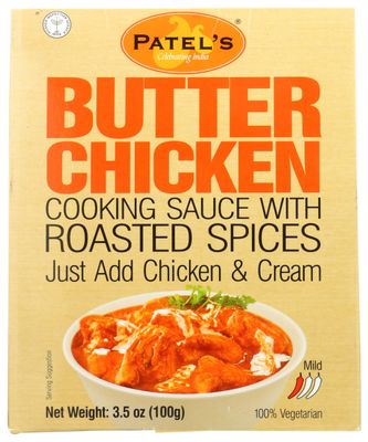Patel&#39;s Butter Chicken Cooking Sauce with Roasted Spices - 100g Pack of 2