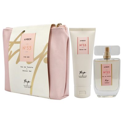 The Master Perfumer Amber N53 for Women - 2 Pc Gift Set 1.7oz EDT Spray, 3.4oz Shower Gel