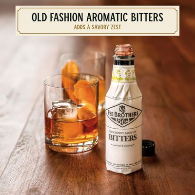 Fee Brothers Old Fashion Cocktail Bitters - Aromatic Cocktail Mixer &amp; Concentrated Flavoring, Gluten Free, Vegan-Friendly, 5 fl oz