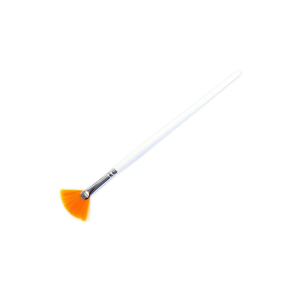 APPEARUS Taklon Fan Mask Brush - Small Size Facial Applicator for Glycolic Acid Peels, Masques &amp; Skincare Treatments - Soft Bristles for Estheticians - 1 Count