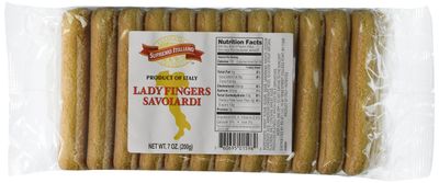 Supremo Italiano Product of Italy Savoiardi Lady Fingers, 7 Ounce Pack of 4