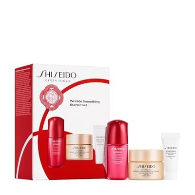 Shiseido Wrinkle Smoothing Starter Set - Includes Ultimune Power Infusing Concentrate 10mL, Benefiance Wrinkle Smoothing Day Cream SPF 23 30mL &amp; Eye Cream 5mL