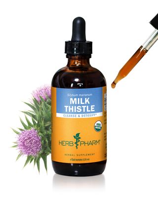Herb Pharm Milk Thistle Seed Extract for Liver Function Support - 4 Ounce DMILK04
