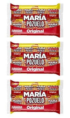 MARIA POZUELO Original Cookies, Fortified with Vitamins, Fat-Free, 8.89 Oz Pack of 3