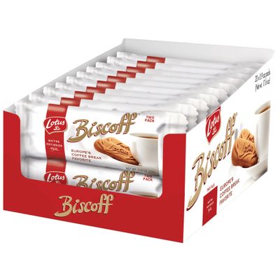 Biscoff Cookies Extra Large Caddy Twin Pack 40 Cookies,17.6 Ounce Total