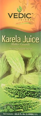 Vedic Juice Bitter Gourd Karela Juices 33.8 floz 1000 Ml