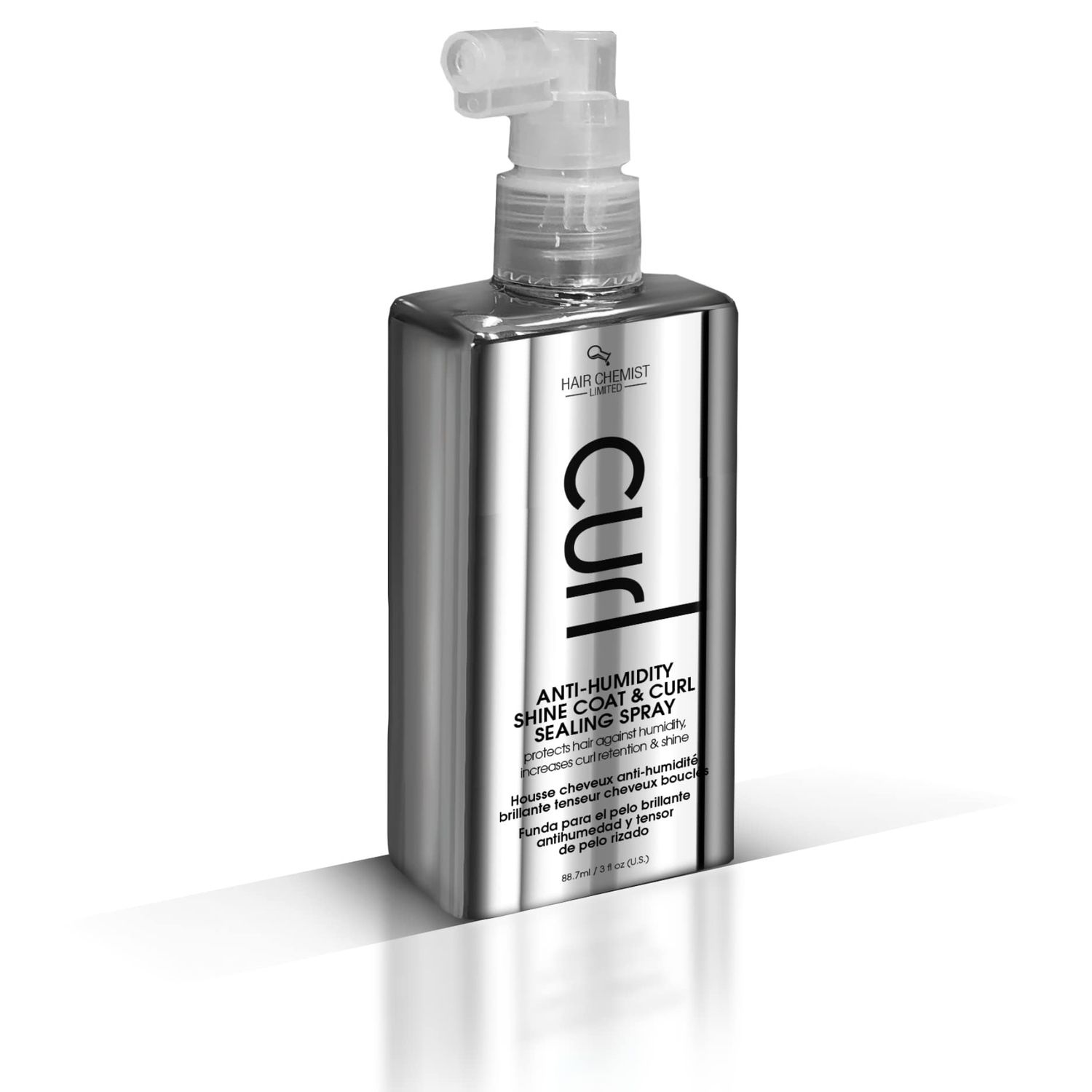 Hair Chemist CURL Anti Humidity Shine Coat &amp; Curl Sealing Spray 3 oz.