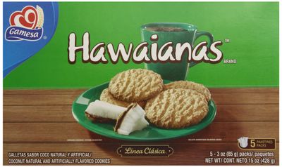 Gamesa Hawaiians Cookies, 15.1 Ounce