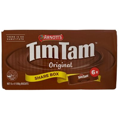Arnotts Tim Tam Chocolate Biscuits - 6 Pack - Original Australian Recipe - 66 Cookies Total - Imported from Australia