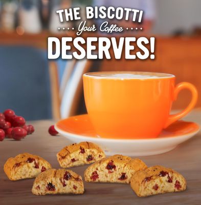 Cooper Street Twice Baked Orange Cranberry Biscotti Cookies - 1.25 Lb - Light and Crispy Coffee Cookie Bites - Low Calorie Italian Snacks for Adults &amp; Kids - Kosher, Dairy, Peanut &amp; Soy Free