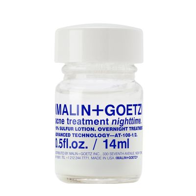 Malin Goetz Acne Treatment Nighttime, 0.5 Fl. Oz. - Overnight Sulfur Acne Spot Treatment, Blemish Control &amp; Scar Treatment, All Skin Types, Vegan &amp; Cruelty Free