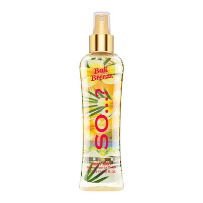 So? Bali Breeze Body Mist - Perfume for Women with Tropical Aroma - Body Spray for Women with Coconut, Almond and Vanilla Notes - 6.9 oz