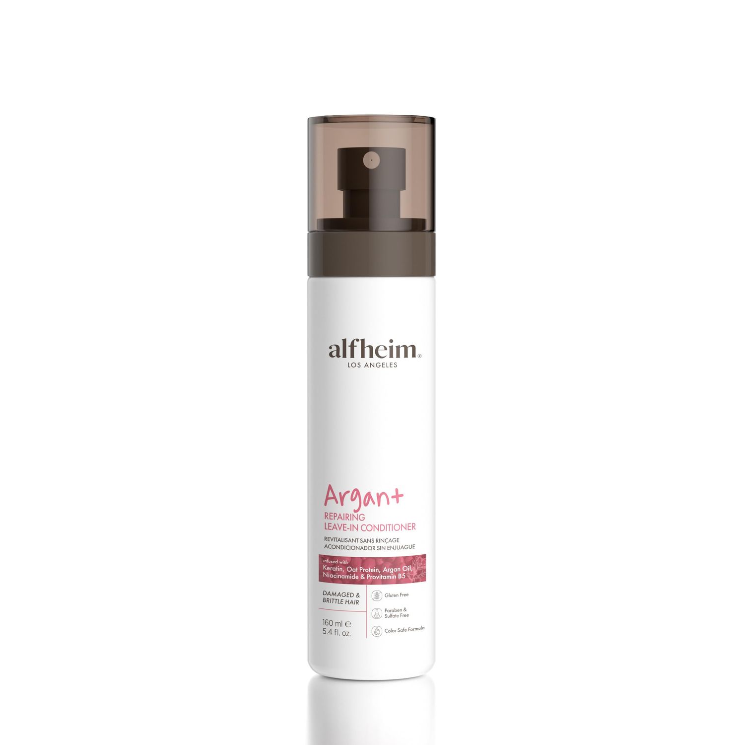 ALFHEIM Argan Repairing Leave-In Conditioner Lightweight Hair Detangler &amp; Anti-Frizz Spray Moisturizing &amp; Nourishing with Argan Oil, Keratin, Niacinamide For Dry, Damaged, Frizzy Hair 5.4 oz