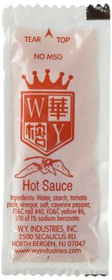 EAST EMPIRE Chinese Chili Hot Sauce, 50 Count Pack of 1
