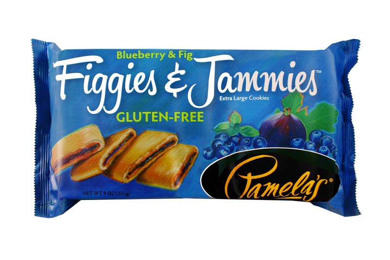 Pamela's Products Gluten Free Figgies and Jammies Cookies, Blueberry and Fig, 9 Ounce