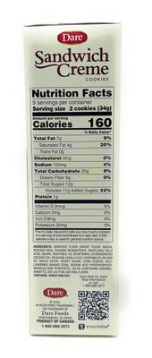 Dare Foods Maple Leaf Creme Filled Cookie, 10.2 Ounce - 12 per case.