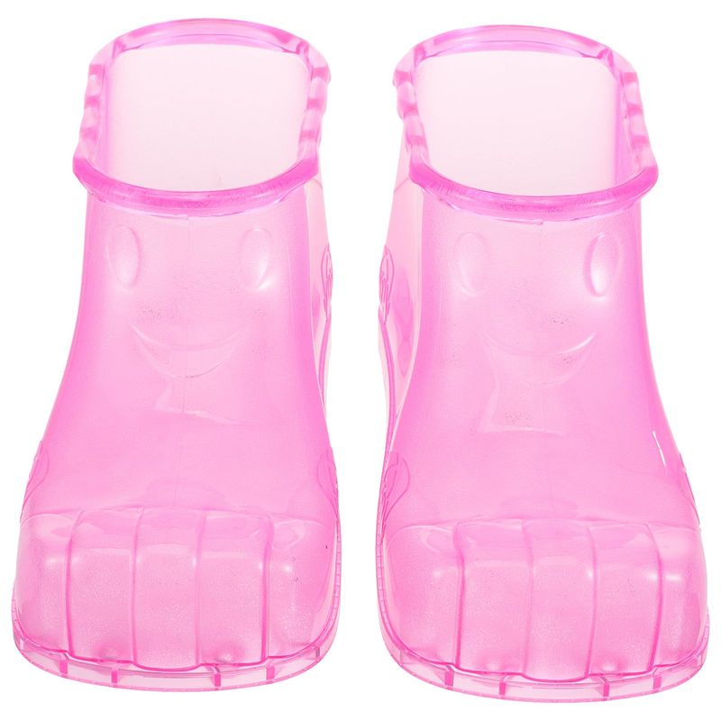 minkissy 1 Pair Foot Bath Shoes - Foot Bath Boots Portable Foot Soak Tub Foot Spa Shoes Foot Tub Bucket Small Size Women 11 Men 9.5 Pink