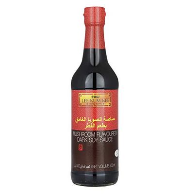 Lee Kum Kee Mushroom Flavored Dark Soy Sauce, 16.9 Fl Oz Pack of 2