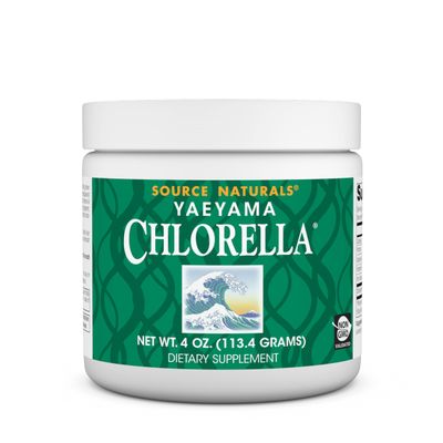 Source Naturals Chlorella from Yaeyama, a Source of Vegetarian Vitamin B-12, Non GMO Dietary Supplement - 4 oz Powder