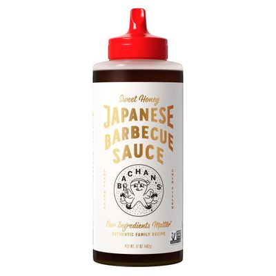 Bachan&#39;s - Sweet Honey Japanese Barbecue Sauce, 17 Oz, Small Batch, Non GMO, No Preservatives, BPA free. Condiment for Wings, Chicken, Beef, Pork, Seafood, Noodle Recipes, and More