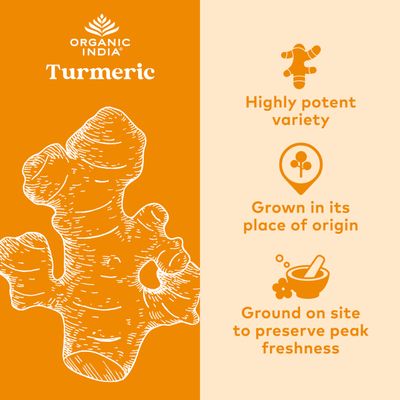 ORGANIC INDIA Turmeric Curcumin with Black Pepper - Herbal Supplement, Joint Support & Immune System Support, Whole Root Supplement, Trikatu, USDA Certified Organic - 360 Capsules