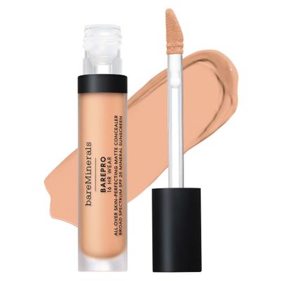 bareMinerals BAREPRO 16HR All Over Skin-Perfecting Natural Matte Concealer Mineral SPF 25 with Niacinamide, Conceals Dark Spots, Blemishes Dark Circles Under Eyes, Safe for Sensitive Skin, Vegan