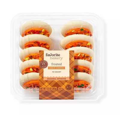 Frosted Sugar Cookies Orange - 13.5oz10ct - FrostyDelights Pack of 2