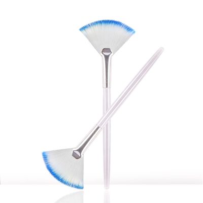 Soft &#39;N Style Taklon Fan Mask Brush Acid Applicator for Glycolic PeelMasques 2, whiteblue