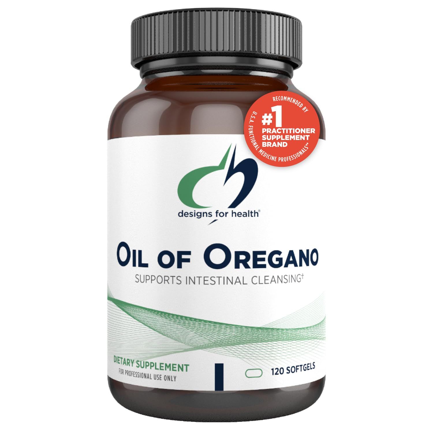 Designs for Health Oil of Oregano Softgels - Oregano Oil Supplement with Highly Concentrated Carvacrol - Supports Intestinal Cleansing - Small Pills 120 Softgels
