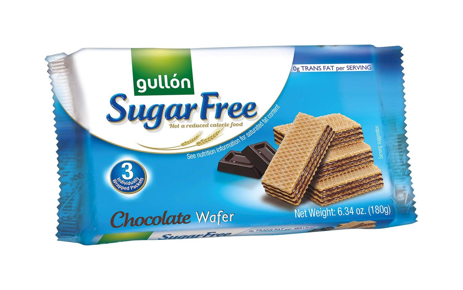 Gullon Sugar Free Chocolate Wafer - 6.34 oz 180g