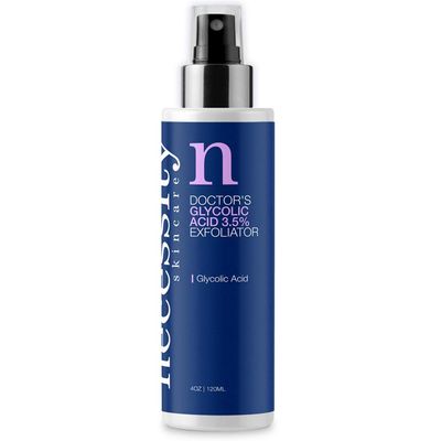 Necessity Skincare Doctors Glycolic Acid 3.5 Exfoliator for Face Fluid Ounce, 4 Fl Oz