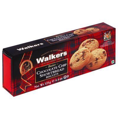 Walkers Shortbread Chocolate Chip Shortbread Cookies, 4.4 Ounce Box
