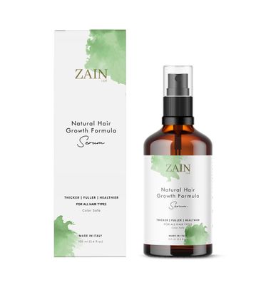 ZAIN1 Natural Hair growth serum with Snail Mucin, Rosmary, Niacinamide, Hyaluronic acid, Azelaic acid, Nettle, and Much More Natural Ingredients Mimosa, 3.4 oz. Our products are made by nature