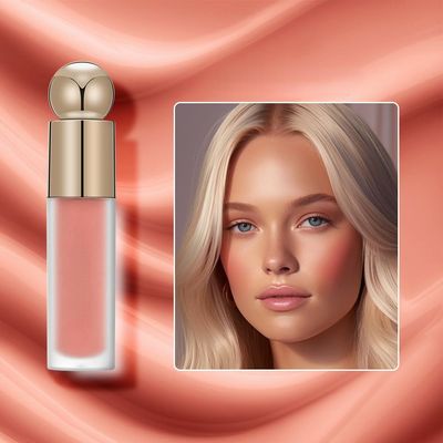 BEAUTY GLAZED Waterproof Matte Liquid Blush Stick Lightweight Cream Blush Moisturising Easy to apply Liquid Blush Multi-purpose Eyes lips Face Beauty Blush 101