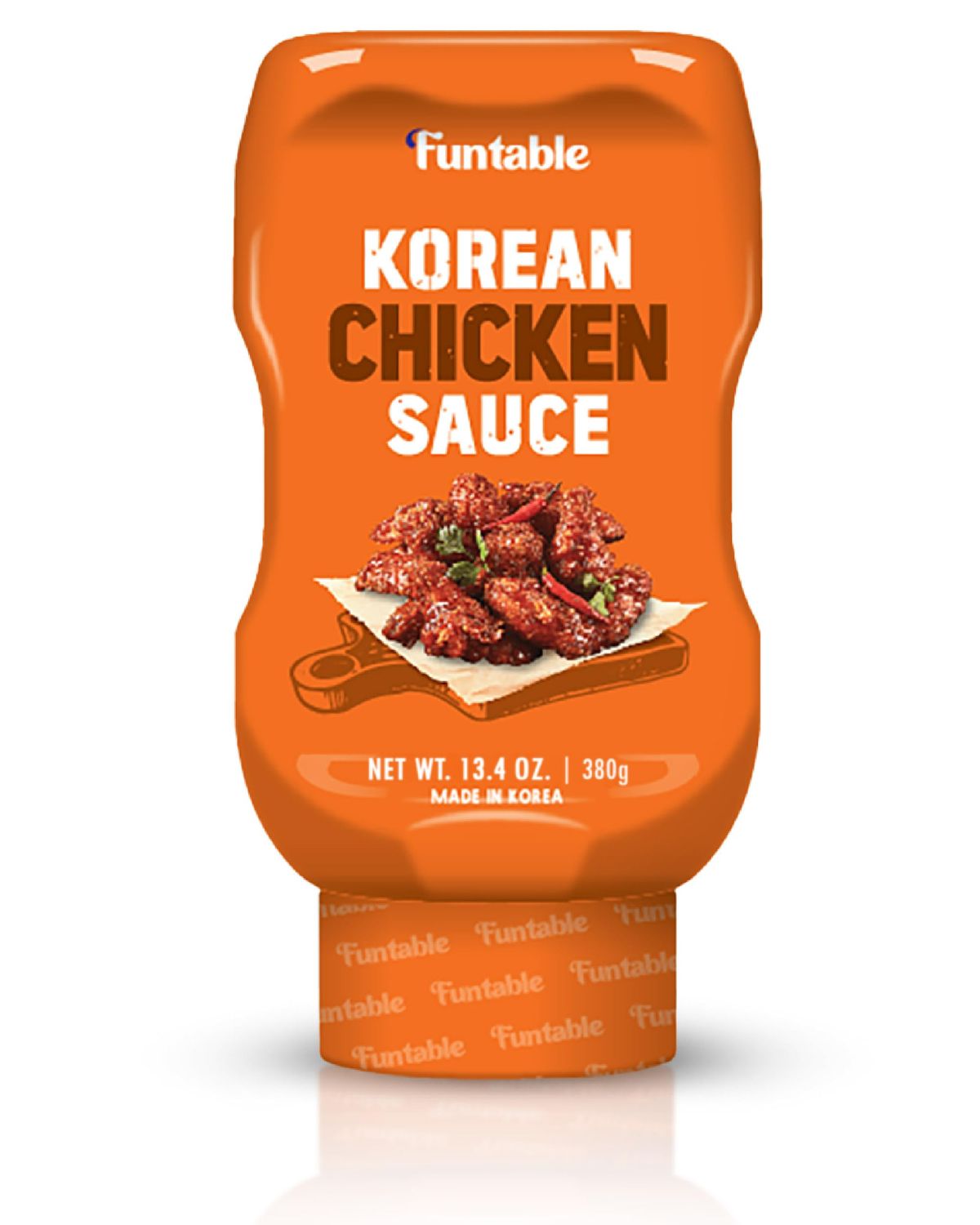 Funtable Delicious Korean Chicken Sauce 13.4 oz, Pack of 1 - Authentic Korean Flavor, Sticky &amp; Tangy Sauce. Ideal for Fried Chicken, Nuggets, Dipping &amp; More