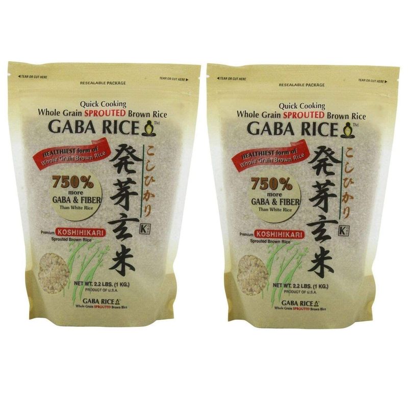 GABA - Sprouted Brown Rice 2.2LB 2 Packs in Sprout Talk&#39;s Package