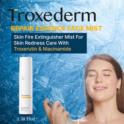 TROXEDERM Repair Essence Mist - Hydrating Face Mist for Redness &amp; Blemish-Free, Glowing Skin - With Centella asiatica Cica Extract, Niacinamide &amp; Adenosine - Moisturizing &amp; Cooling Face Spray