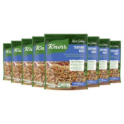 Knorr Rice Side Dish, Asian Teriyaki, 5.4 oz Pack of 8