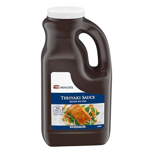 Minor&#39;s Teriyaki and Stir Fry Sauce, BBQ Sauce and Marinade, 4 lb 9.6 oz Bulk Bottle Packaging May Vary Pack of 1