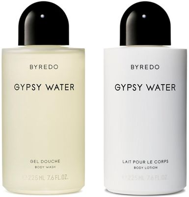 Byredo Gypsy Water Body Wash and Body Lotion Boxed Gift Set 2 x 7.6 Fluid Ounces 225 ml