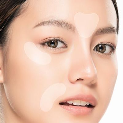 TOSOWOONG Anti-Wrinkle Patch with Hydrolyzed Collagen, Forehead &amp; Eye &amp; Smile Line Wrinkle Patches, Anti-Wrinkle Tape, K-Beauty Overnight Under Eye Patches, Korean Skincare, 5ea 10patches X 5