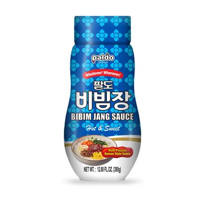 Paldo Fun &amp; Yum Bibim Jang Sauce for Noodles Ramen Bibimbap Rice Meat &amp; More Food, Sweet &amp; Spicy Seasoning Sauce, Best Oriental Style Korean Sauce, ?? ??? 12.80 fl oz
