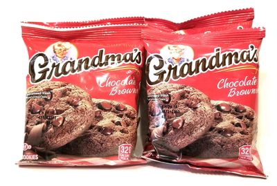 Grandma&#39;s Cookies Chocolate Chip Brownie Flavored 4 Packs 2 per Pack
