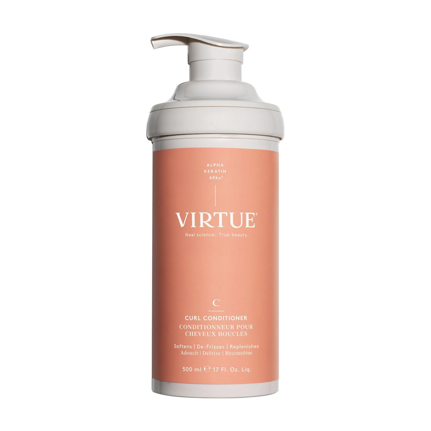 VIRTUE Curl Conditioner with Jojoba Oil, Sulfate Free, Hydrates, Nourishes &amp; Repairs Curly Hair with Frizz Control, Color Safe